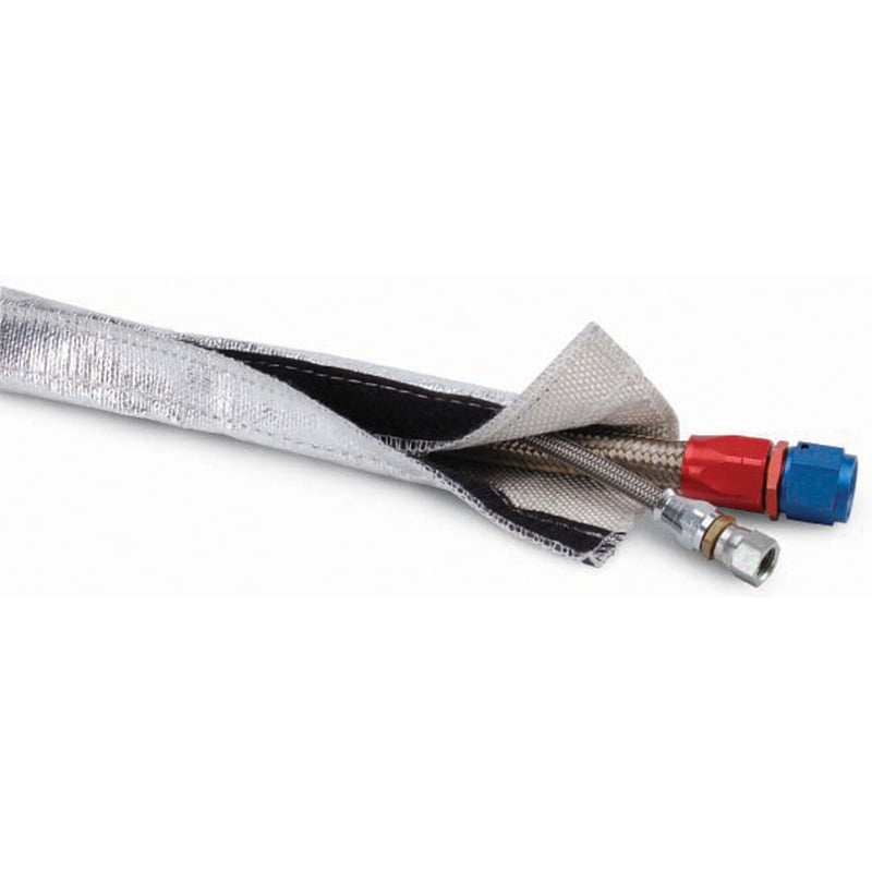 Heat Protection, Heat Shroud, 1 in. Diameter x 36 in. Length, Hook and Loop Fastening,