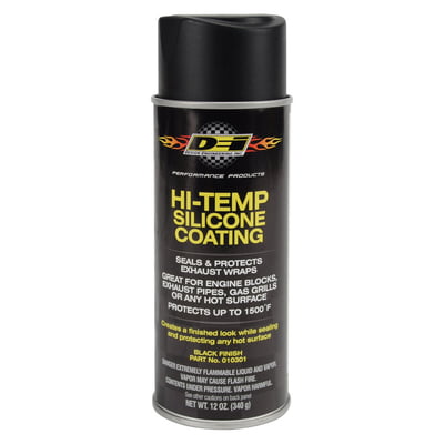 Exhaust Wrap Coating, High-Temperature, Black, 12 oz. Can, Each