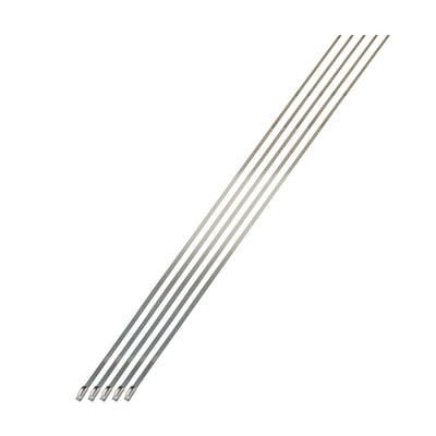 Locking Ties, Stainless Steel, 14 in. Long, Set of 4 (for header wrap)