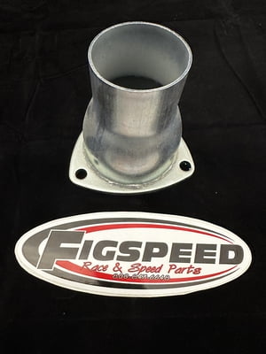 Header Reducers, 3-Bolt Flange, 3.50" Inlet, 2.50" Outlet, Steel, Zinc Coated, SOLD EACH