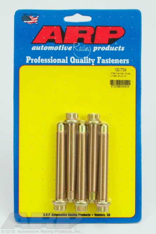 Wheel Studs, 1/2 x 20 Screw In, 3" Long, 5 Pack, (Use STR-A-1026)