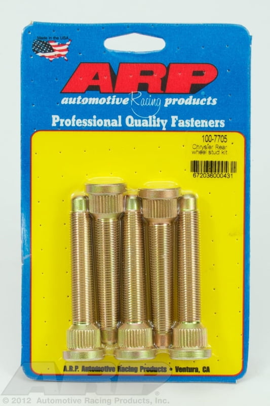 Wheel Studs, 1/2 x 20 Press In, Knurled .680, 3" Long