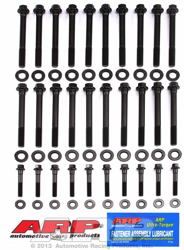 LS, Cylinder Head Bolts, High Performance, Hex Head, Chevy 2004-Later Except LS9, With All Same Length Hex Bolts, 4.8, 5.3, 5.7, 6.0L