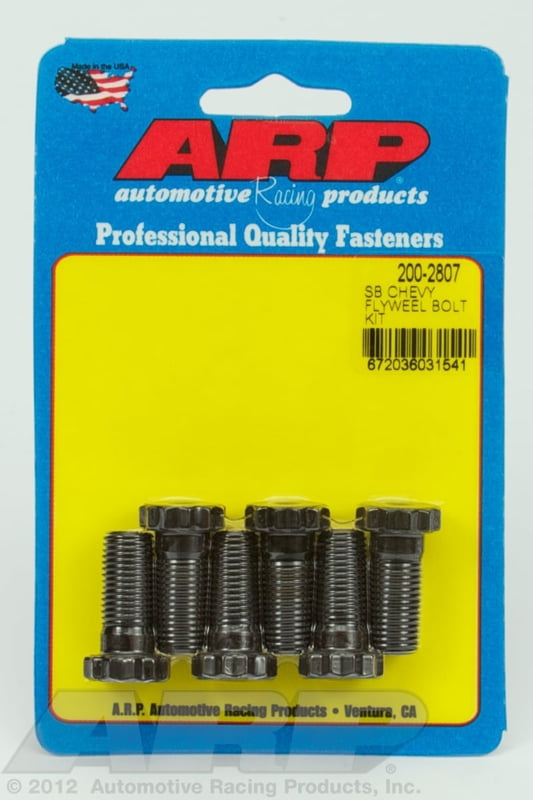 Flywheel Bolts, Pro Series, Chromoly, Black Oxide, 12-Point, 7/16 in. x 1.0 in, 1987 - 2000 Chevy, 5.0, 5.7L, Set of 6