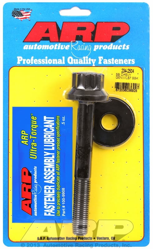 LS Balancer Bolt, Chromemoly, Black Oxide, 12-Point, Chevy, LS3, LS7, 16mm X 2.0, 5.225" UHL