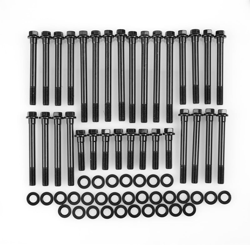 BBC Mark V, VI Cylinder Head Bolts, High Performance, Hex Head, Chevy, Dart Pro 1, AFR, Merlin, Bowtie Aluminum Heads