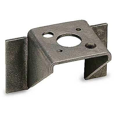 90° Weld Plate Mounting Brackets, Steel, for 1" or 1-3/8" Dzus Spring, Pair