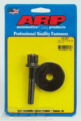 Balancer Bolt, SBC Harmonic Balancer Bolt,7/16 x 20, 2.47" UHL, Chromemoly, Black Oxide, 12-Point, Chevy, Small Block