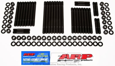 Cylinder Head Studs,Hex Nuts, Chevy, Big Block, Bowtie (late), Dart, Merlin, Dart Pro 1, Dart 360 & Edelbrock, w/ "8" Exhaust Studs