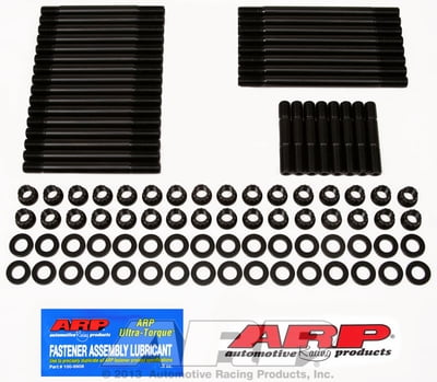 Cylinder Head Studs, 12-Point Head, Chevy, Big Block, Bowtie (late), Dart, Merlin, Dart Pro 1, Dart 360 & Edelbrock, w/ "8" Exhaust Studs