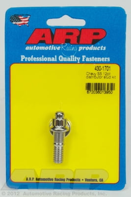 GM Distributor Stud, Stainless Steel, Polished, 12-Point, Chevy, Small, Big Block, V8, 4.3L V6