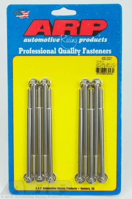 LS Engines, Intake Bolts, Stainless Steel, Polished, Hex Head, Chevy, LS Small Block, 4.8, 5.3, 5.7, 6.0L, Kit