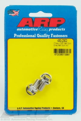 Coil Bracket Bolts, Stainless Steel, 6 pt. Hex Head, Chevy