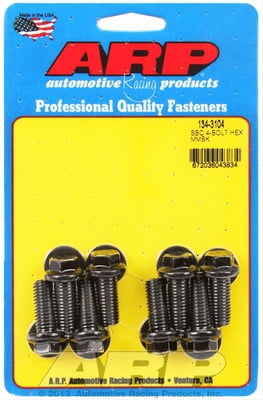 Misc. Engine Hardware LS Motor Mount Bolts, Mount to Block, Hex Head, Chromoly, Black Oxide, Chevy, 4.8, 5.3, 5.7, 6.0, 6.2, 7.0L, Set of 8