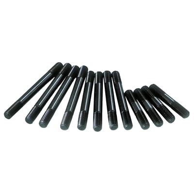 Cylinder Head Studs / Bolts BBC Brodix 12 Pt. Cylinder Head Studs, Chromoly, Black Oxide, 12-Point Head, Chevrolet, Big Block, Brodix, Holley, Kit