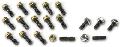 Oil Pan Stud Kit, Black Oxide, 6 pt. Hex Nut, Chevy, Oldsmobile, Small Block/V8, Kit