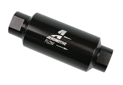 High Flow In-Line Fuel Filters, Billet Aluminum Housing