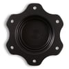 Black Fill Cap W/ Aluminum 6 Hole Cell Bung, "Scalloped" Ring