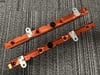 LS2 Fuel Rails, EV6 injectors, Billet Aluminum, Red Anodized, -8AN O-ring, Chevy, 6.0L, Pair