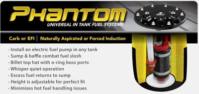 Phantom 340 LPH In-Tank EFI Fuel Pump Kit