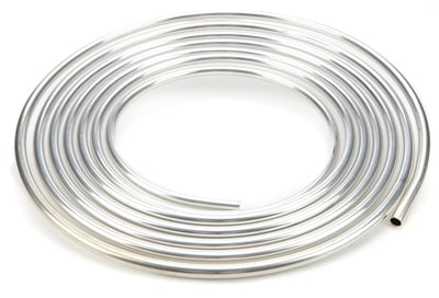 1/2" Aluminum Tubing, Hard Fuel Line, .500" OD, 25' ft. Length