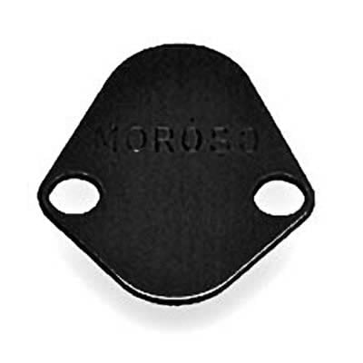 BBC, Ford, Chrysler Fuel Pump Block-Off Plate, Black Aluminum