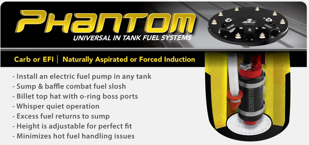 Aeromotive Universal Phantom Carb In-Tank Fuel System Aeromotive Universal Phantom Carb In-Tank Fuel System