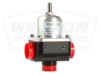 EFI Bypass Regulator, #10 Pressure Ports, #8 Return, .281" Orifice, Flows 6 GPM