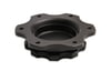 Black Fill Cap W/ Black Aluminum 6 Hole Cell Bung, 3" Opening, (Replaces JAZ 6 Bolt Cap), 4-3/8" CxC On Bolt Holes, Fuel Cell (Does Not Include Flange Gasket)