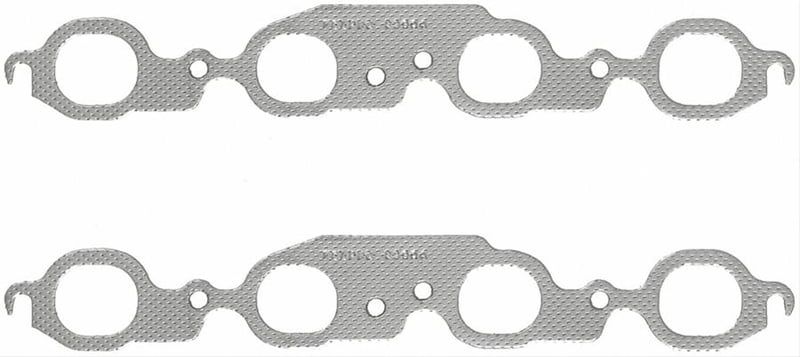 LS1 Exhaust Gasket, Manifold,Oval 1-7/16" Tall, 1-13/16" Wide, Steel Core Laminate, Chevy, Small Block, LS1, Set