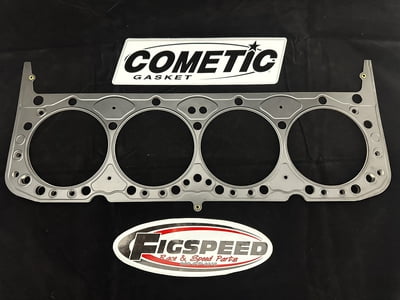 MLS Head Gasket, SBC, 4.165" Bore, .040" Compressed Thickness, Round Bore, *Has Steam Hole, 1 ea.