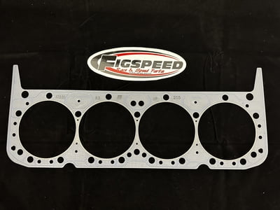 SBC, 400 Head Gasket, 4.200", Composition Type, .039" Compressed Thickness, Chevy, Small Block, 400 (Steam Holes), Marine