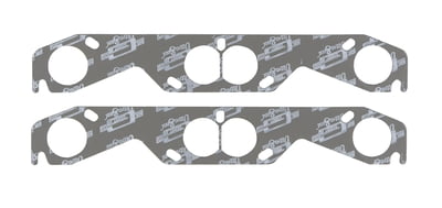 SBC, Hooker/ Stahl Adapter Exhaust Gaskets, Header, Ultra-Seal, Steel Core Laminate, Round Port