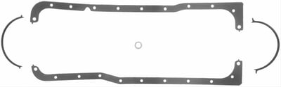 Ford 351W, Oil Pan Gasket, Multi-Piece, Rubber-Coated Fiber, Ford, Kit