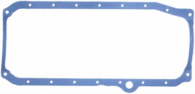 SBC, 1-Piece Oil Pan Gasket, Thick Ft. Seal, 86'-97' SBC, RH (Passenger) Dipstick, 1-PC. Rear Main Seal