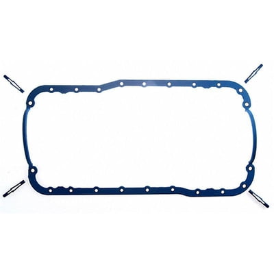 SB Ford 221, 289,302, 1 PC. Oil Pan Gasket, 1-Piece, Molded Rubber, Ford, Lincoln, Mercury, 1962-87