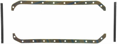 Early Hemi Oil Pan Gasket, Multi-Piece, Cork/Rubber, Chrysler, Dodge, 331/354/392, V8