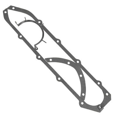 Oil Pan Pontiac 350-455, Oil Pan Gasket, Multi-Piece, Composite, Dodge, Plymouth, Pontiac 350-455, V8, Kit, Milodon Crushproof Premium Pan Gaskets (CGT-C5176-094)