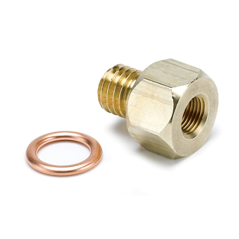 Elect. Temp or Pressure Adapter, M12 x 1.75 (Male) to 1/8" NPT (Female)
