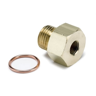 Fitting, Metric Adapter, Oil Pressure, 1/8" NPT Female to 16mm x 1.5 Male, (Back top of manifold), LS