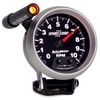 3-3/4", Sport-Comp II, Tach, 0-10,000 RPM, W/ Shift-Lite, Pedestal Mount, Black Face Silver Bezel