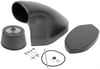 Dragster Hood Scoop Kit, Carbon Fiber, Round "D" Opening, Scoop Mount Tray & Filter Assembly, 23.65" Height
