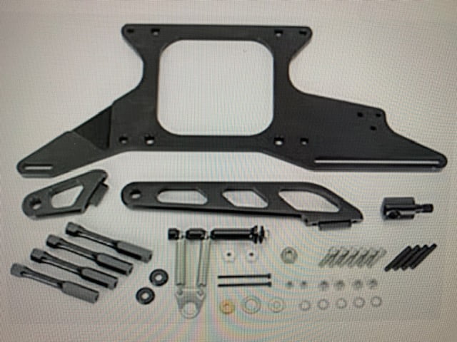 4500 Inline Throttle Bracket & Scoop Mount, Open Center Plenum, 4500 ...