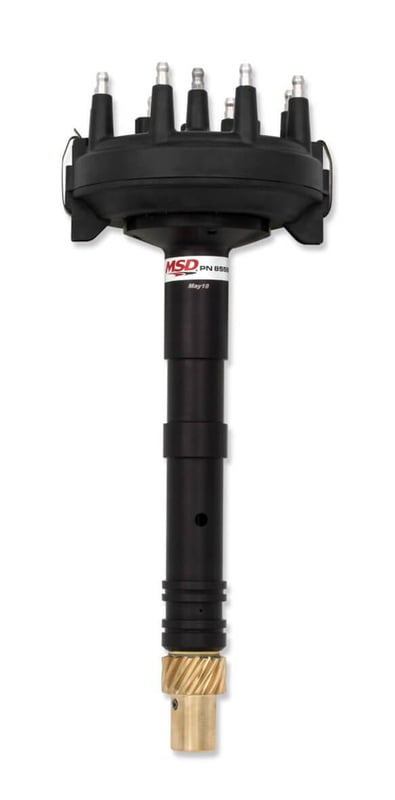 SBC/BBC Crank Trigger Distributor, Black, Adjustable Collar