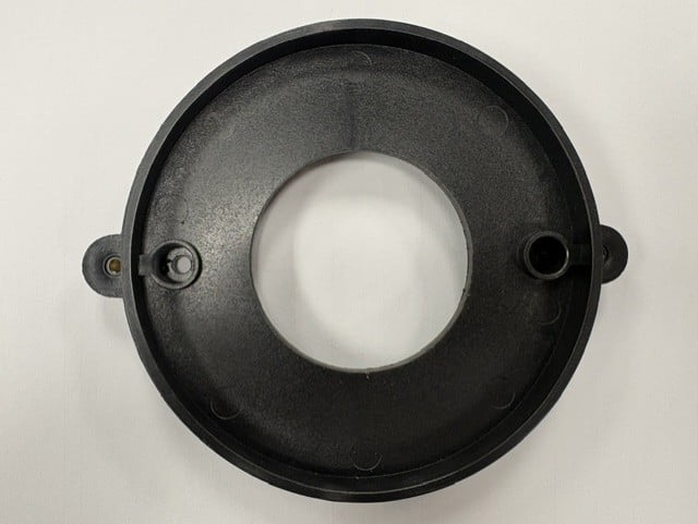 Mallory Pro Cap Adapter Base / Shield, Black, Comp 9000, Unilite, Same As Original 81, 82, 83, 84, 86, 87 Series Distributors for 29745 Large Cap, 29748, Generator Head, Front Drive