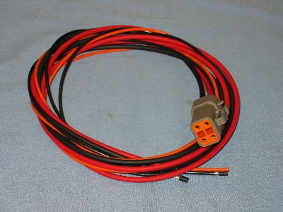 Power Grid Part #7720 Main Harness, Deutsch 4 Pin, Heavy Red, Heavy Black, Sm. Black, Sm. Orange