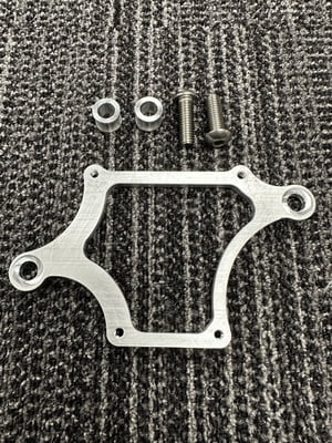 Coil Bracket For MSD HVCII & HVCIII Coils, Head Mount, Raw Aluminum Finish