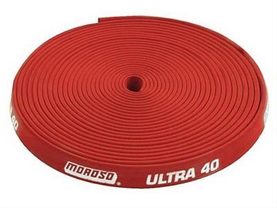 Sleeving, Spark Plug Wire, Silicon Rubber, Red, Slide-Over, 8.65mm, 25 ft., Sleeve, Covering, Ultra 40, Insulted
