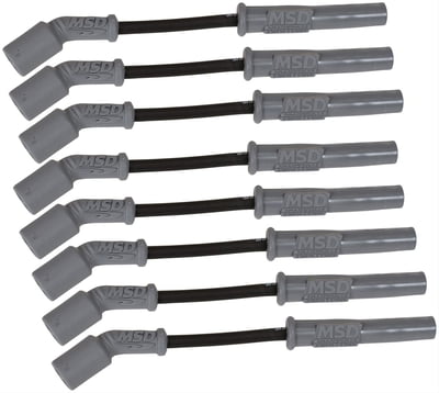 Black LS Wire Set, LS1/ LS2/ LS3, LS4/ LS6/ LS7, 8.5mm Super Conductor Spark Plug Wire Sets (Vette / Camaro Style Lengths)