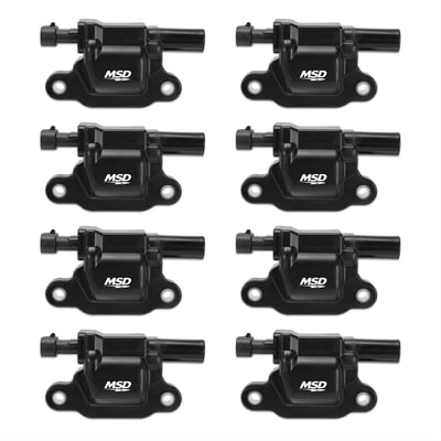 MSD Ignition Coil - GM "LS" Blaster Series - LS2/LS3/LS4/LS7/LS9 Engines 8-Pack. 2005-2013 GM LS Engines. 12570616/12573190/12611424 Replacement.